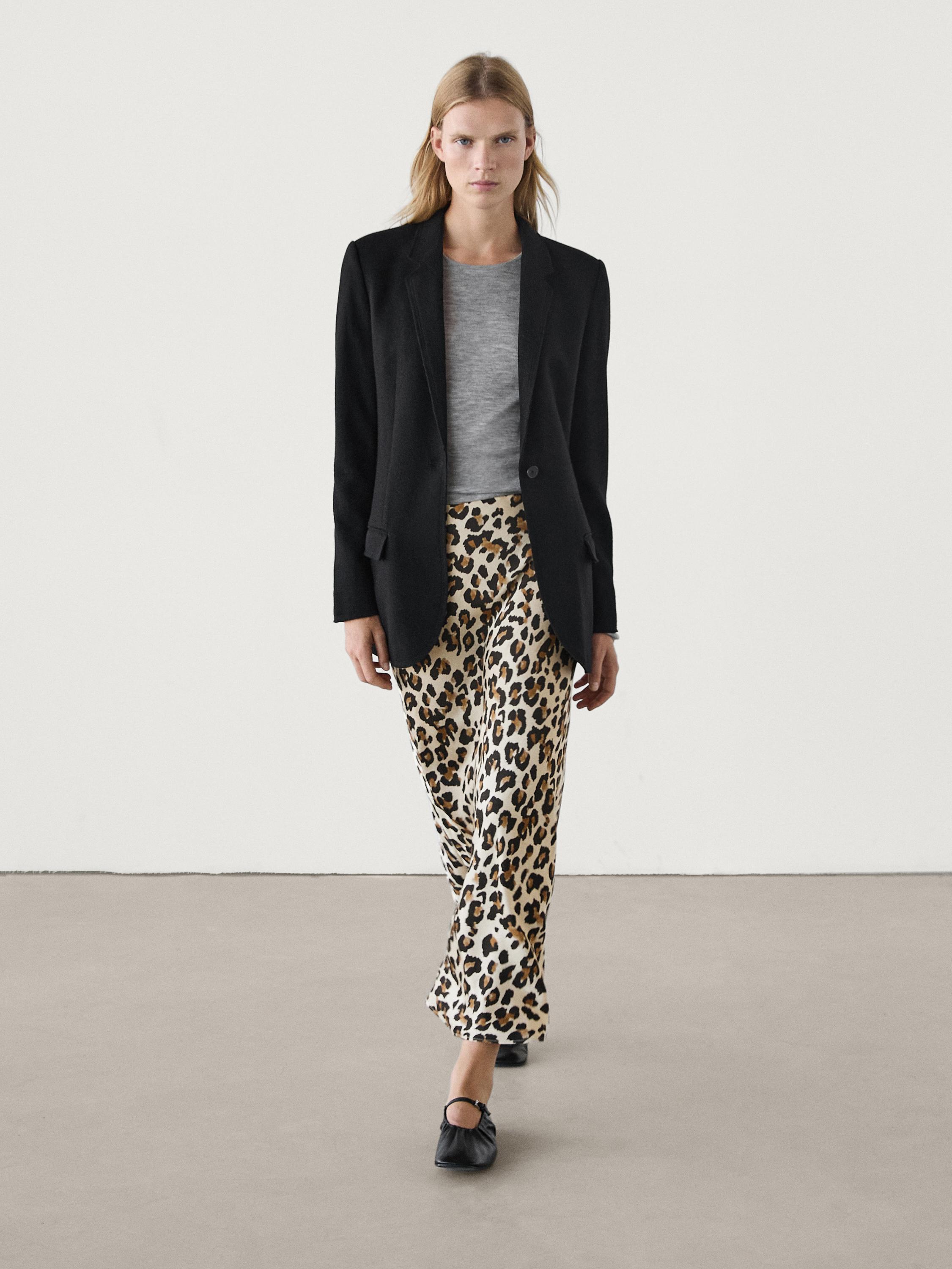 Fashion jupe longue zara leopard