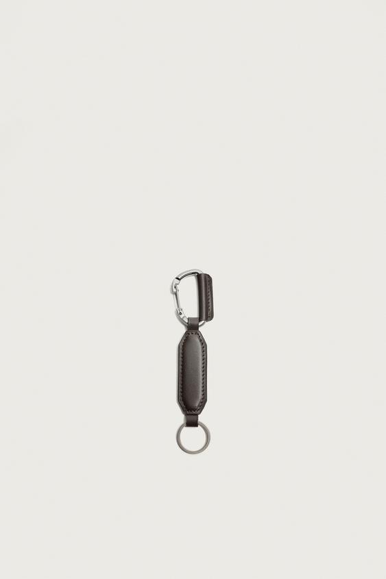 NØGLERING I SKIND - Brun fra Zara - Billede 0