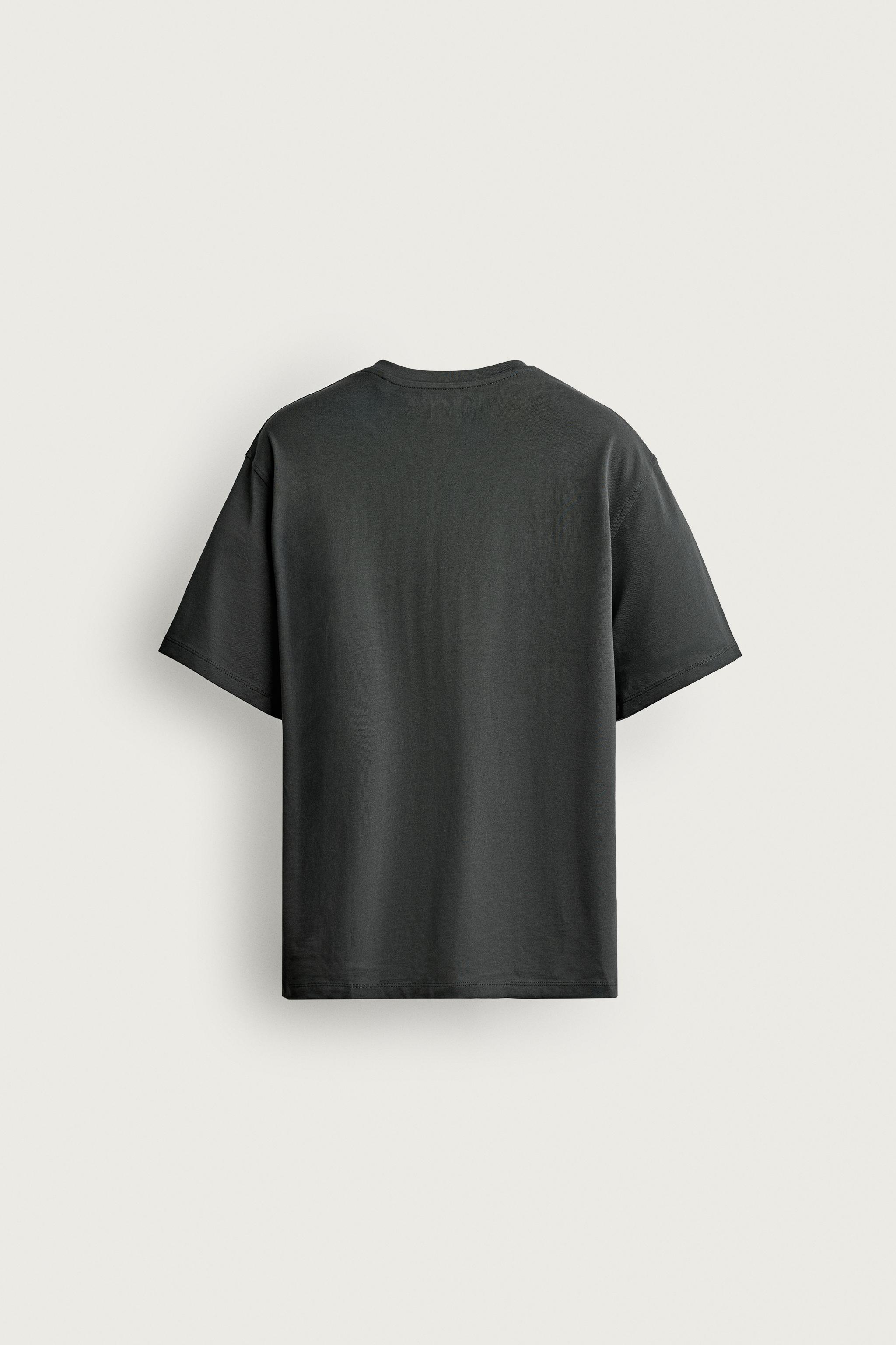 SHORT SLEEVE MEDIUM WEIGHT T-SHIRT — Dark gray