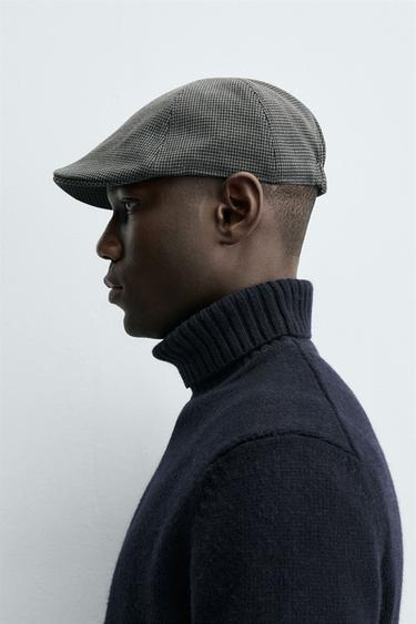 FLANNEL HOUNDSTOOTH BERET - various by Zara - Image 1