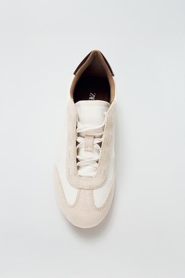 CONTRAST RUNNING SHOES - Sand Brown by Zara