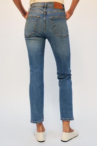 ZW COLLECTION MID-WAIST BOOTCUT JEANS - Blue by Zara - Image 2