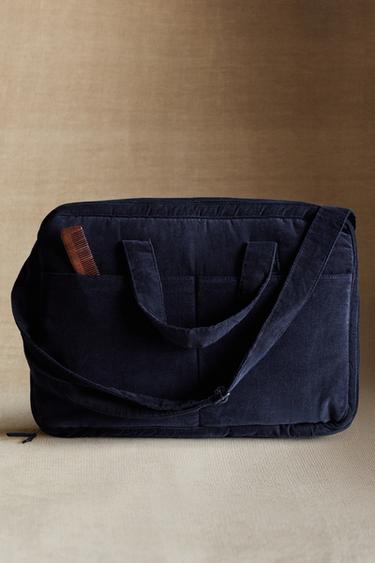 CORDUROY BABY TRAVEL SUITCASE - Navy blue by Zara