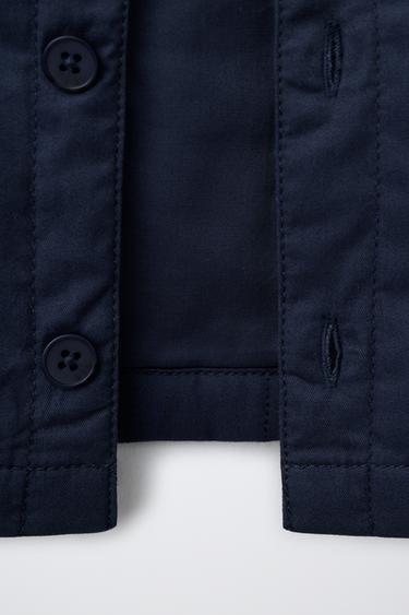 VESTE MATELASSÉE À ÉTIQUETTE - Bleu / Indigo de Zara - Image 3