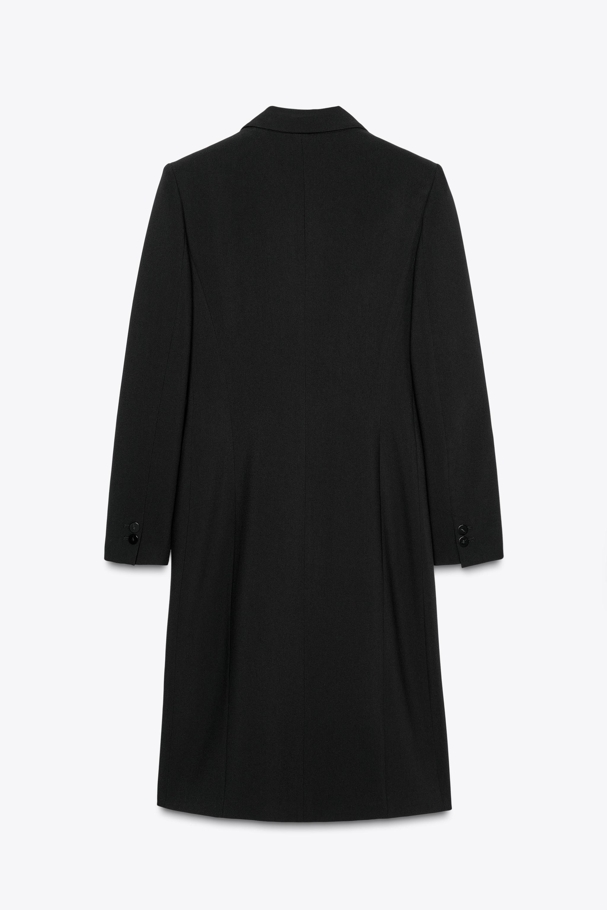 ショルダーパッド ロング ブレザー - ブラック | ZARA Japan / 日本 ショルダーパッド ロング ブレザー - ブラック | ZARA Japan / 日本