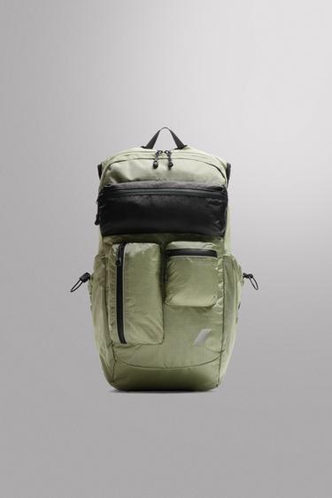 Zara SPORTSKI RANAC S VIŠE DŽEPOVA – Kaki zelena