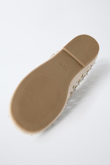 BALLERINES BRILLANTES - Beige de Zara - Image 6