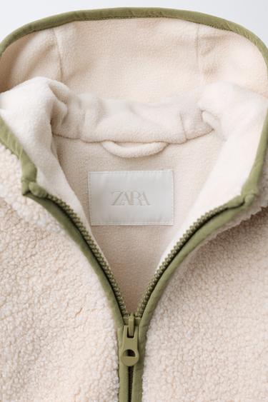 VESTE EFFET MOUTON POLAIRE - Écru de Zara - Image 2