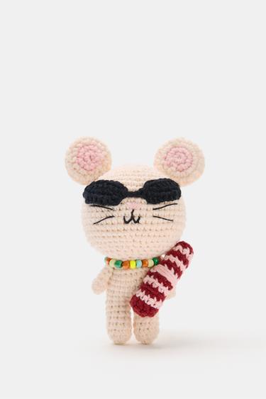 Zara MOUSE CHARM KEYCHAIN - Pink