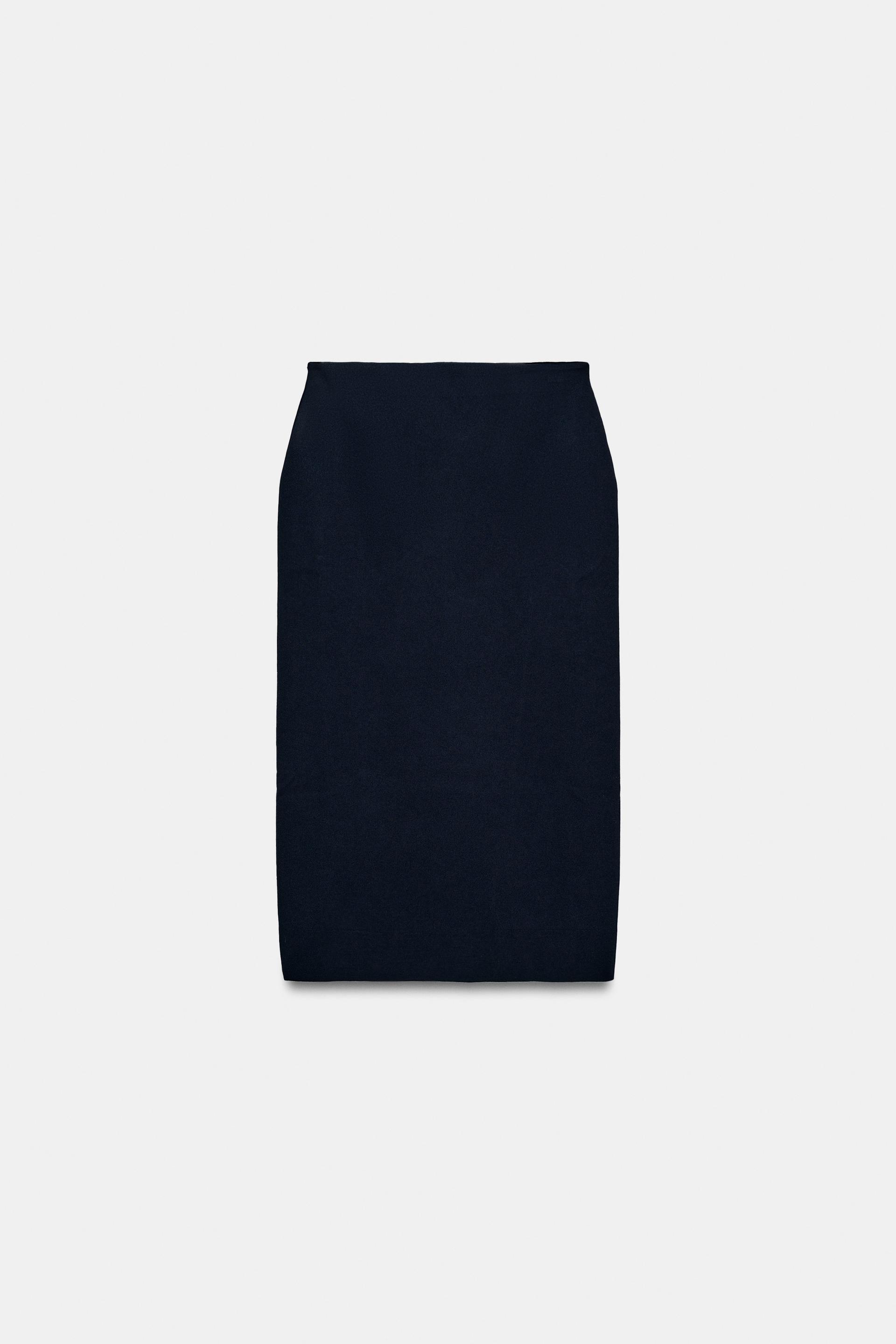 ELASTIC WAIST MIDI KNIT SKIRT thumbnail 7