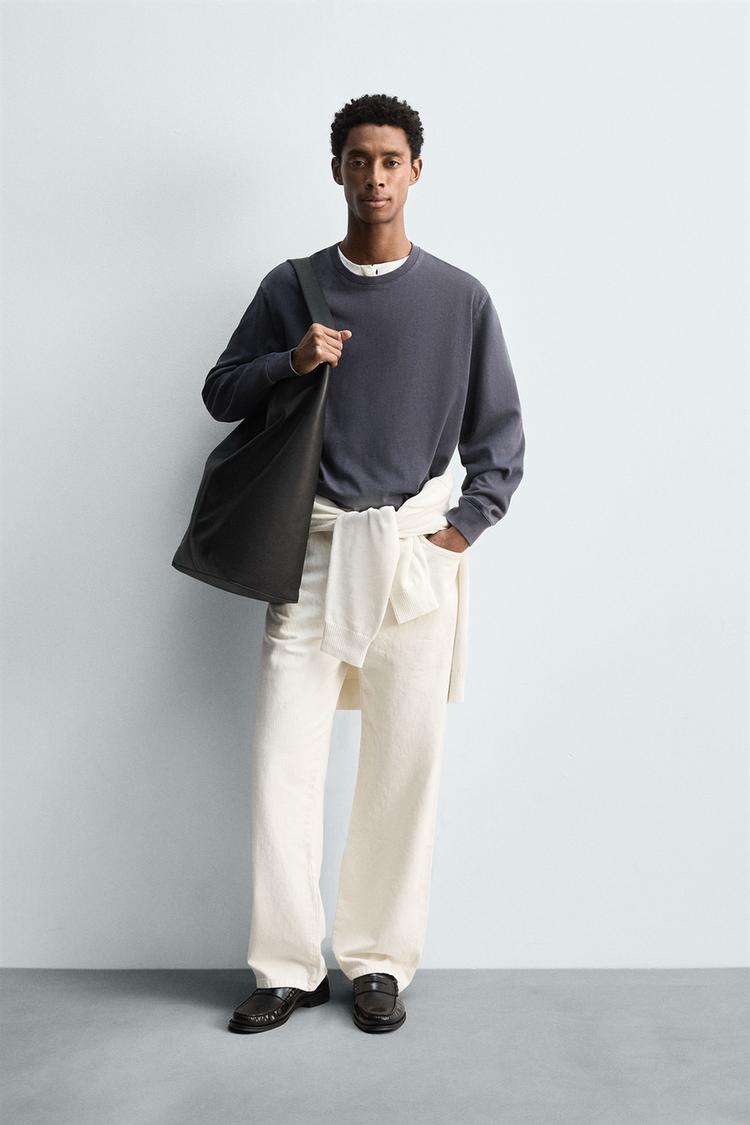 SOFT CREWNECK WASHED SWEATSHIRT