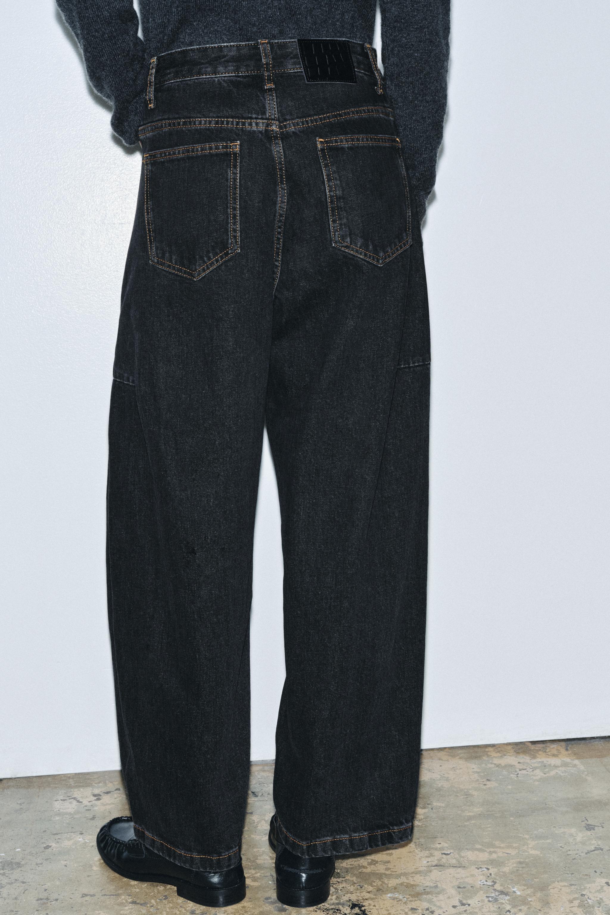 ZW COLLECTION MID-RISE ANKLE BALLOON JEANS