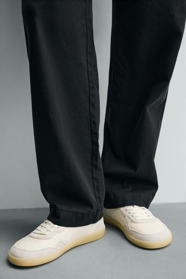 BASKET BAREFOOT EN CUIR - Blanc de Zara - Image 2