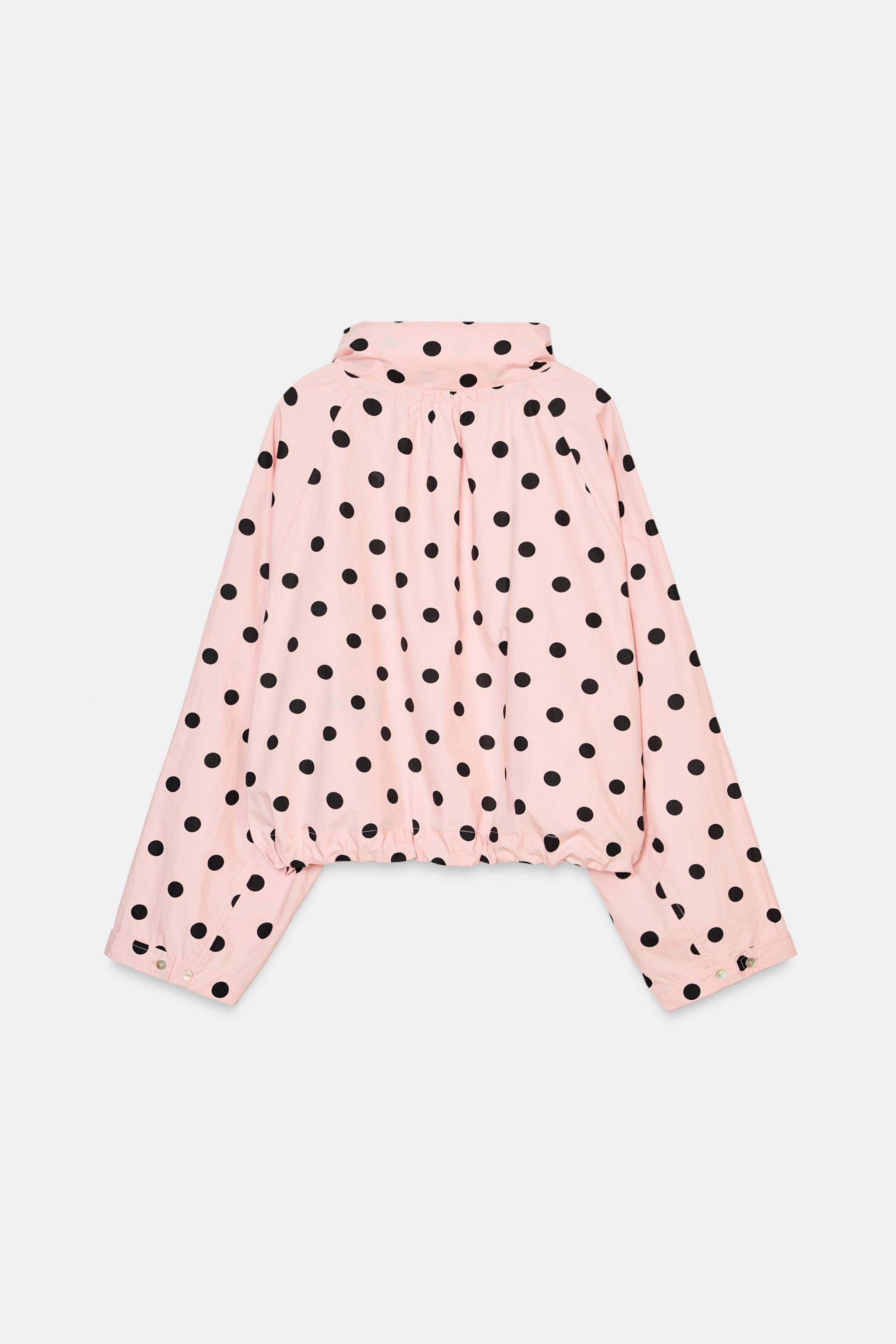 最終価格ZARA レディース ポルカドットジャケット ライトピンク XS ZARA レディース ポルカドットジャケット ライトピンク XS 【公式通販】