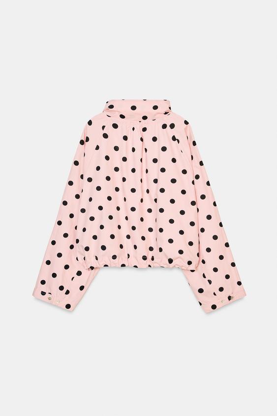 ドットプリントジャケット - ライトピンク | ZARA Japan / 日本