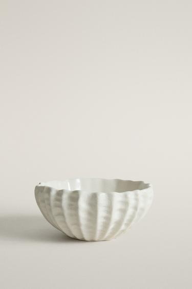 RAISED SNACK BOWL - أبيض الخاص بـ Zara - صورة 0