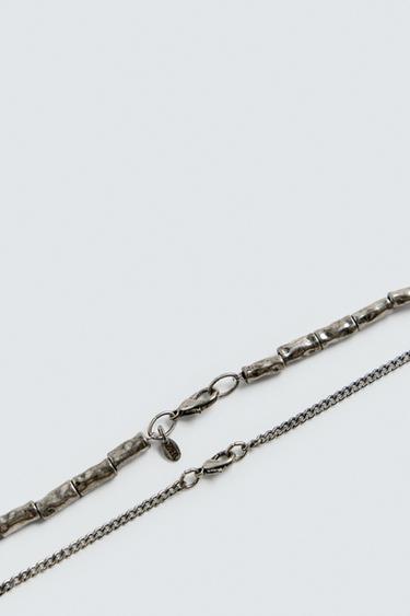 PACK OF 2 ASSORTED NECKLACES - Silver by Zara - Image 5