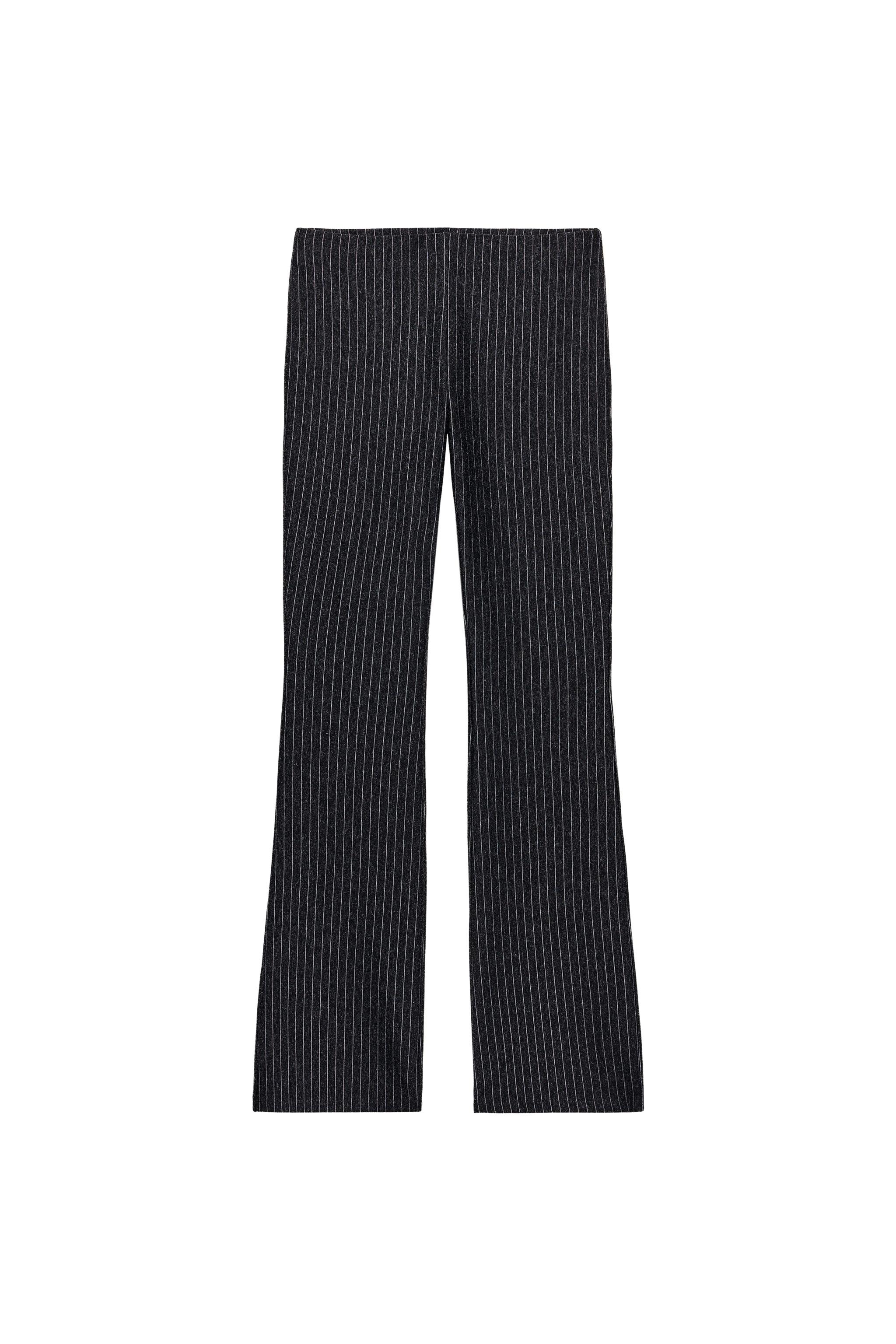 INTERLOCK FLARE PANTS - Black | ZARA Canada