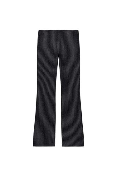 AUSGESTELLTE INTERLOCK-HOSE - Dunkel Meliert von Zara