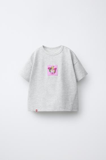 ЩАМПОВАНА ТЕНИСКА LEGO® - Сив мергел от Zara