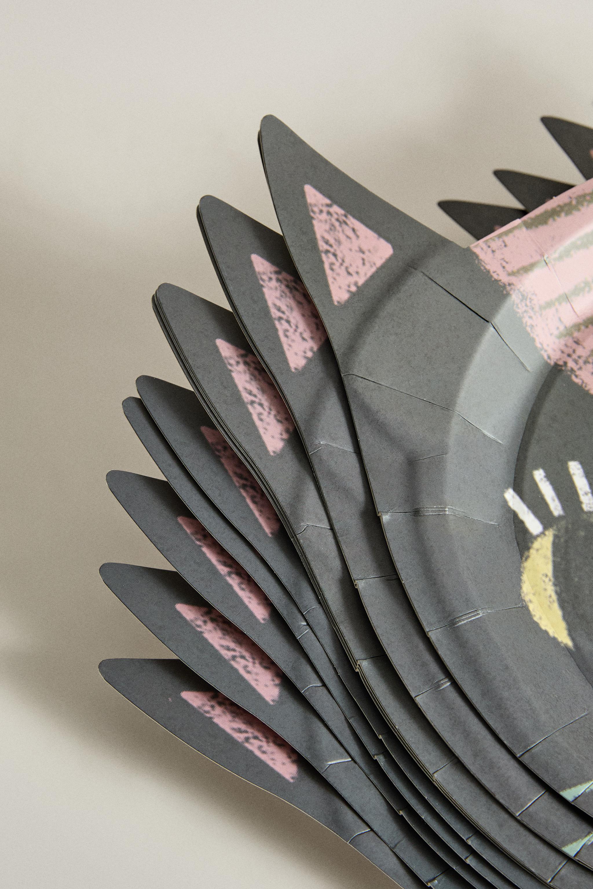 LOT DE 12 ASSIETTES EN PAPIER CHAT HALLOWEEN