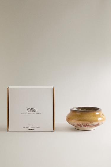 (200 G) CORFU DREAMS SCENTED CANDLE - Light blue by Zara - Image 0