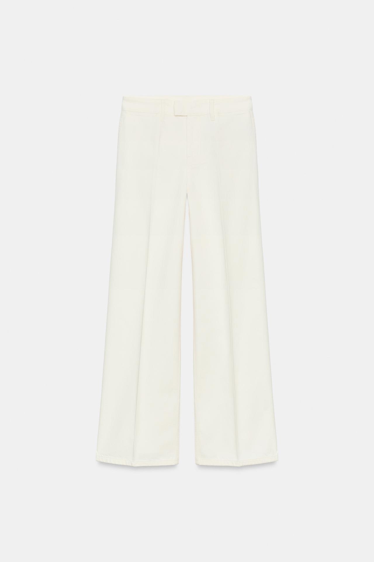 Z1975 STRAIGHT LEG JEANS WITH PRESSED CREASE — White