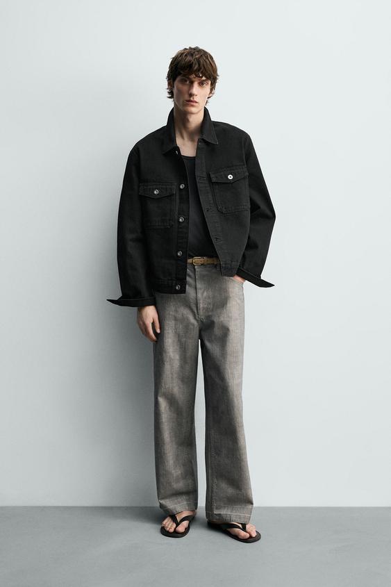 STRAIGHT FIT HERRINGBONE PANTS from Zara - $79.90