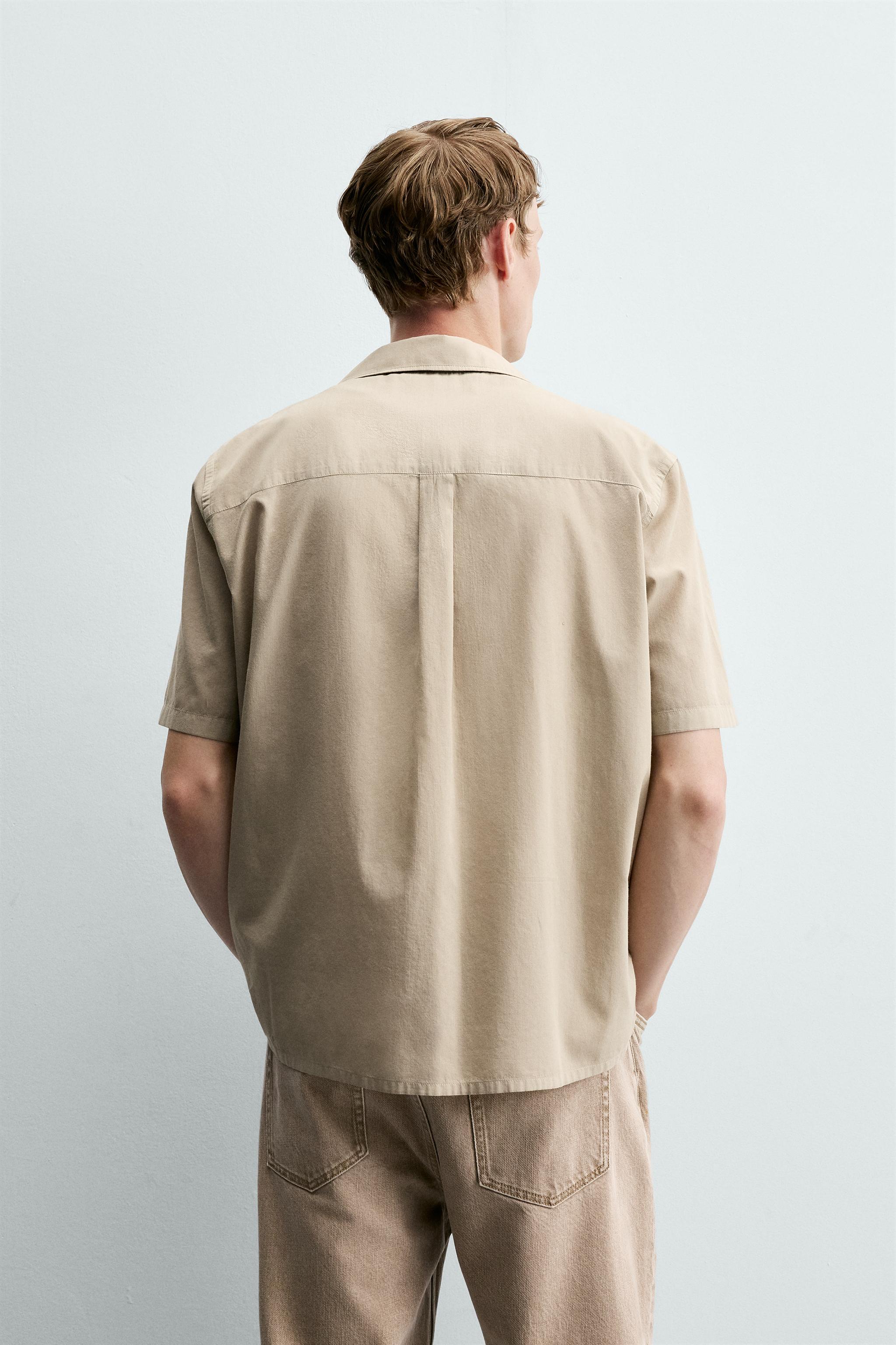 COTTON VOILE SHIRT - Taupe gray | ZARA United States