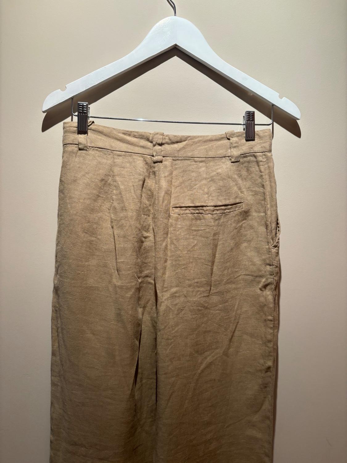 LINEN WIDE-LEG TROUSERS - Image 6