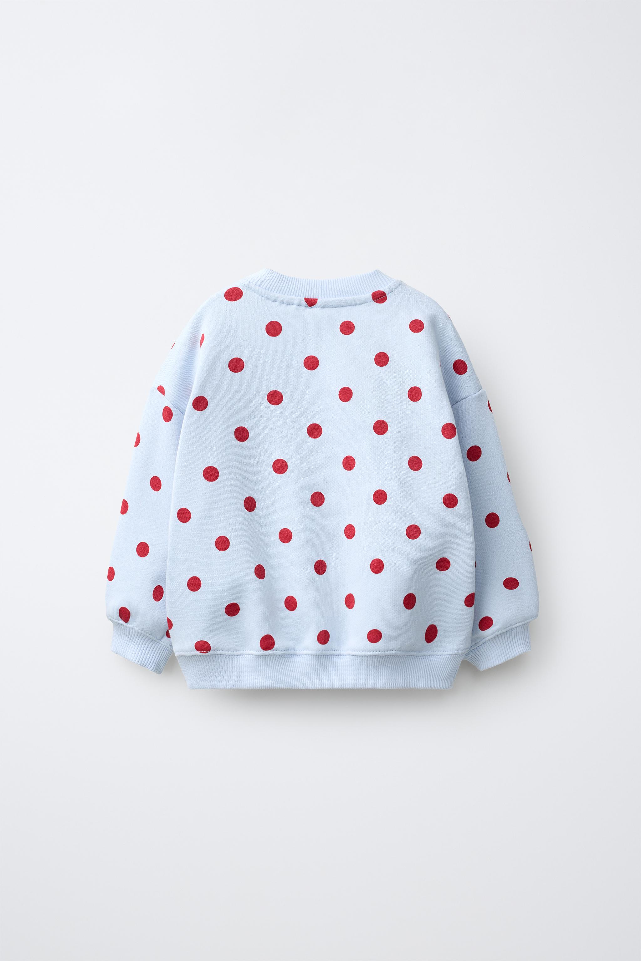 Детские худи Zara PIPPI LONGSTOCKING © ASTRID LINDGREN COMPANY POLKA DOT SWEATSHIRT — фото 3