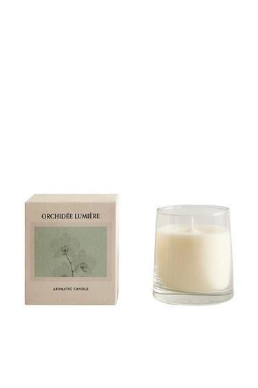 (180 G) BOUGIE PARFUMÉE ORCHIDÉE LUMIÈRE - Pourpre de Zara