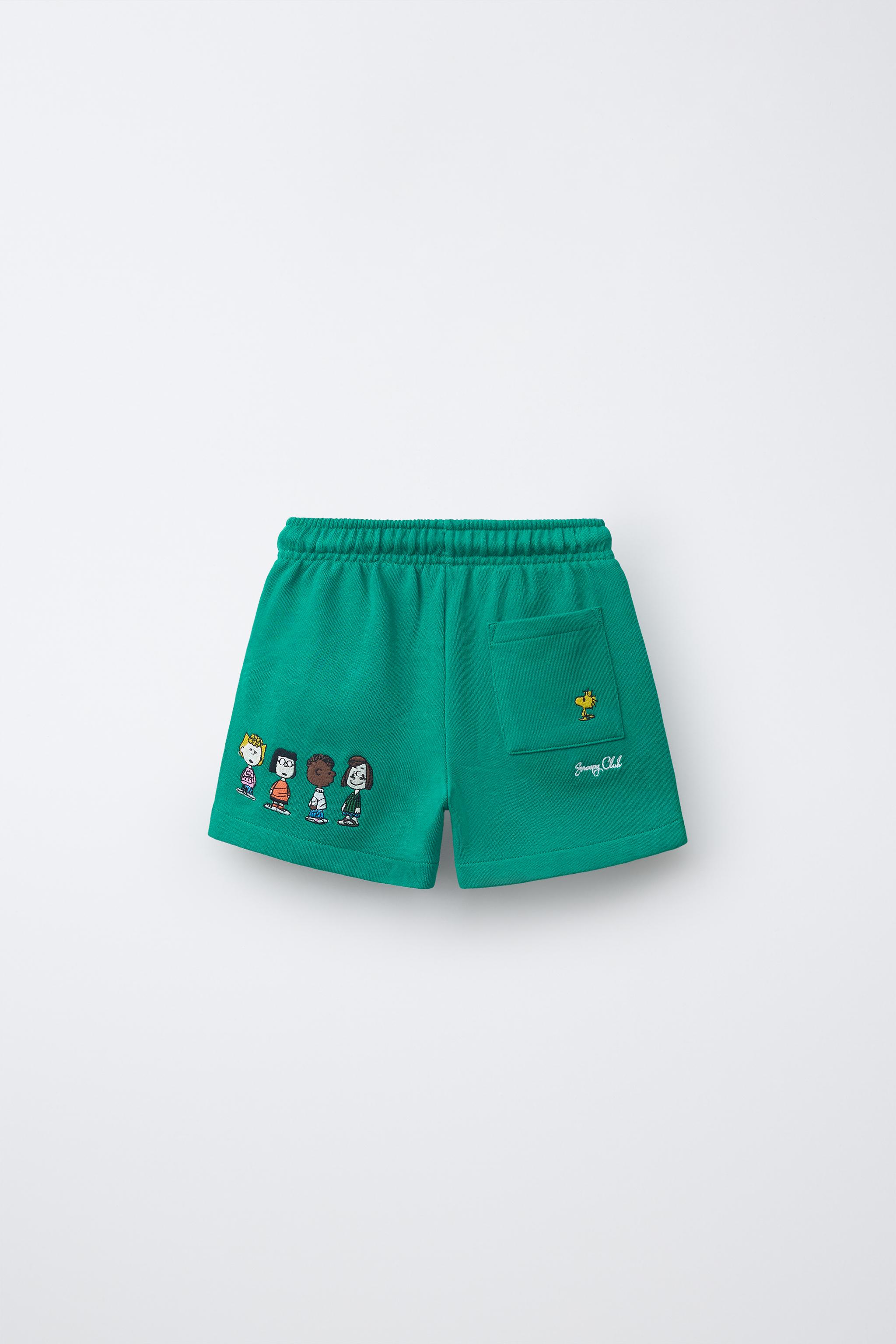 SHORT EN MOLLETON BRODÉ SNOOPY PEANUTS™