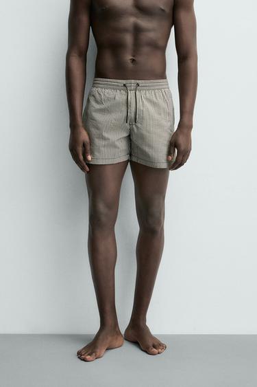 MAILLOT DE BAIN EN SEERSUCKER - Noir de Zara - Image 2