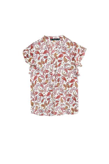 PAISLEY PRINT BLOUSE