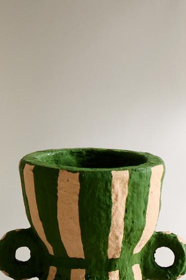 Zara PAPIER-MÂCHÉ TEALIGHT HOLDER - Green
