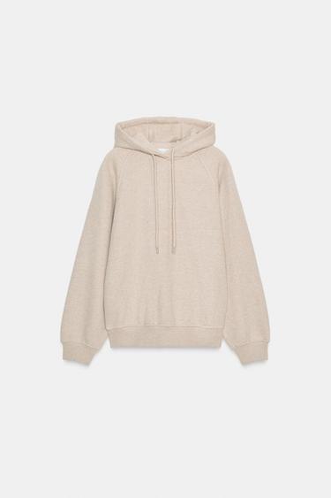 SUDADERA CAPUCHA  - Beige vigoré de Zara