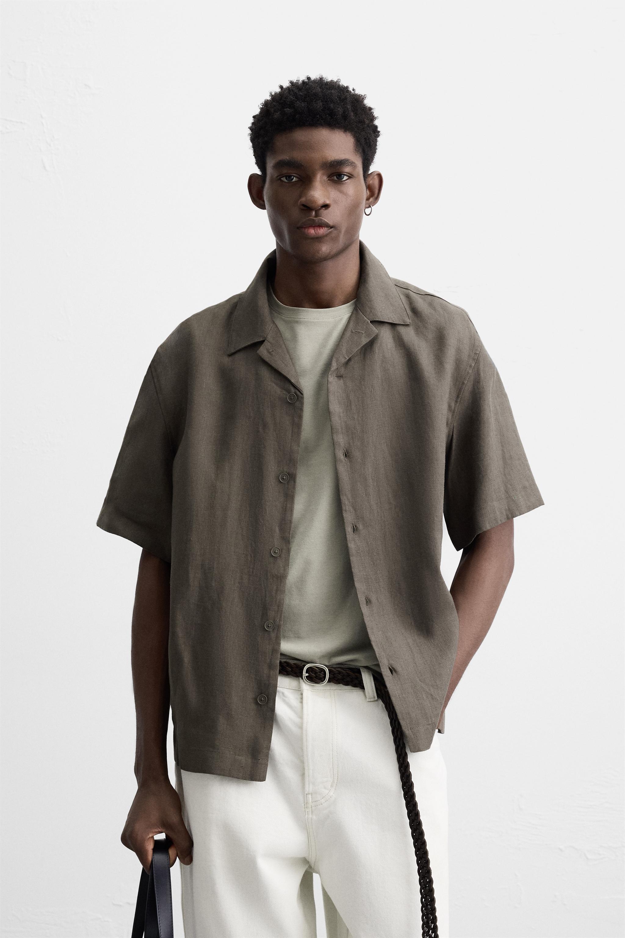 RELAXED FIT LINEN SHIRT