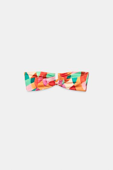 TOP BIKINI IMPRIMÉ BANDEAU - Multicolore de Zara - Image 5