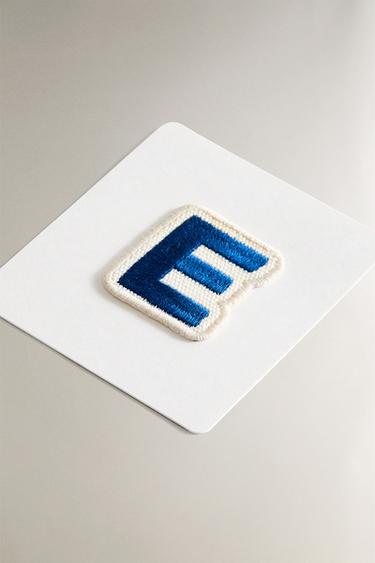 THERMO-ADHESIVE LETTER E PATCH - Green by Zara - Image 1