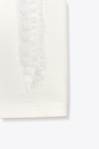 T-SHIRT PLIS VOLUME - Blanc de Zara - Image 2
