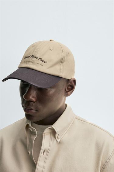 CASQUETTE BRODERIE COMBINÉE - Marron / Taupe de Zara - Image 3