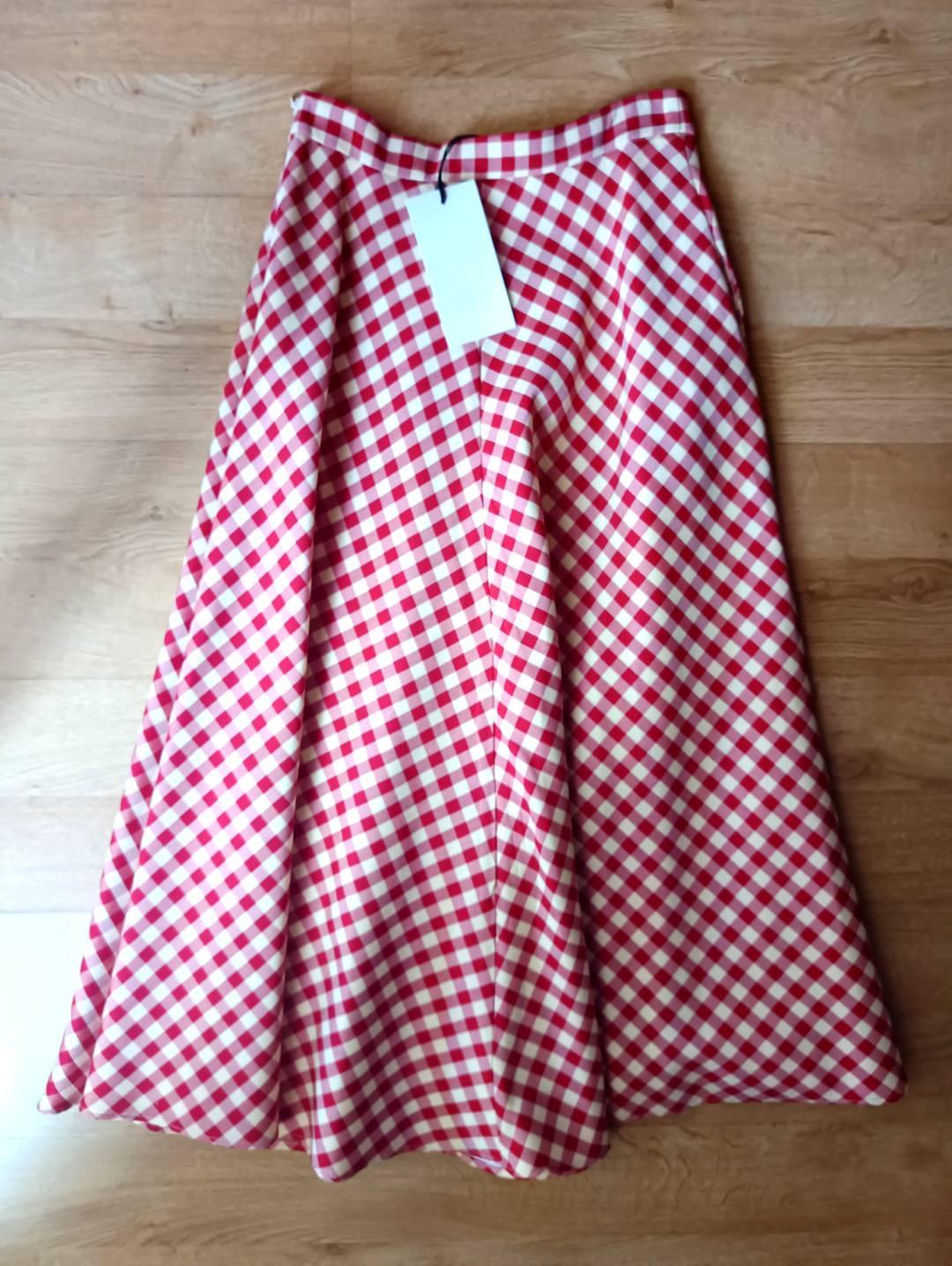 ZW COLLECTION CHECK LAYERED SKIRT - Image 3