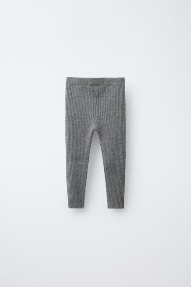 LEGGING 100 % CACHEMIRE - Gris chiné de Zara - Image 1