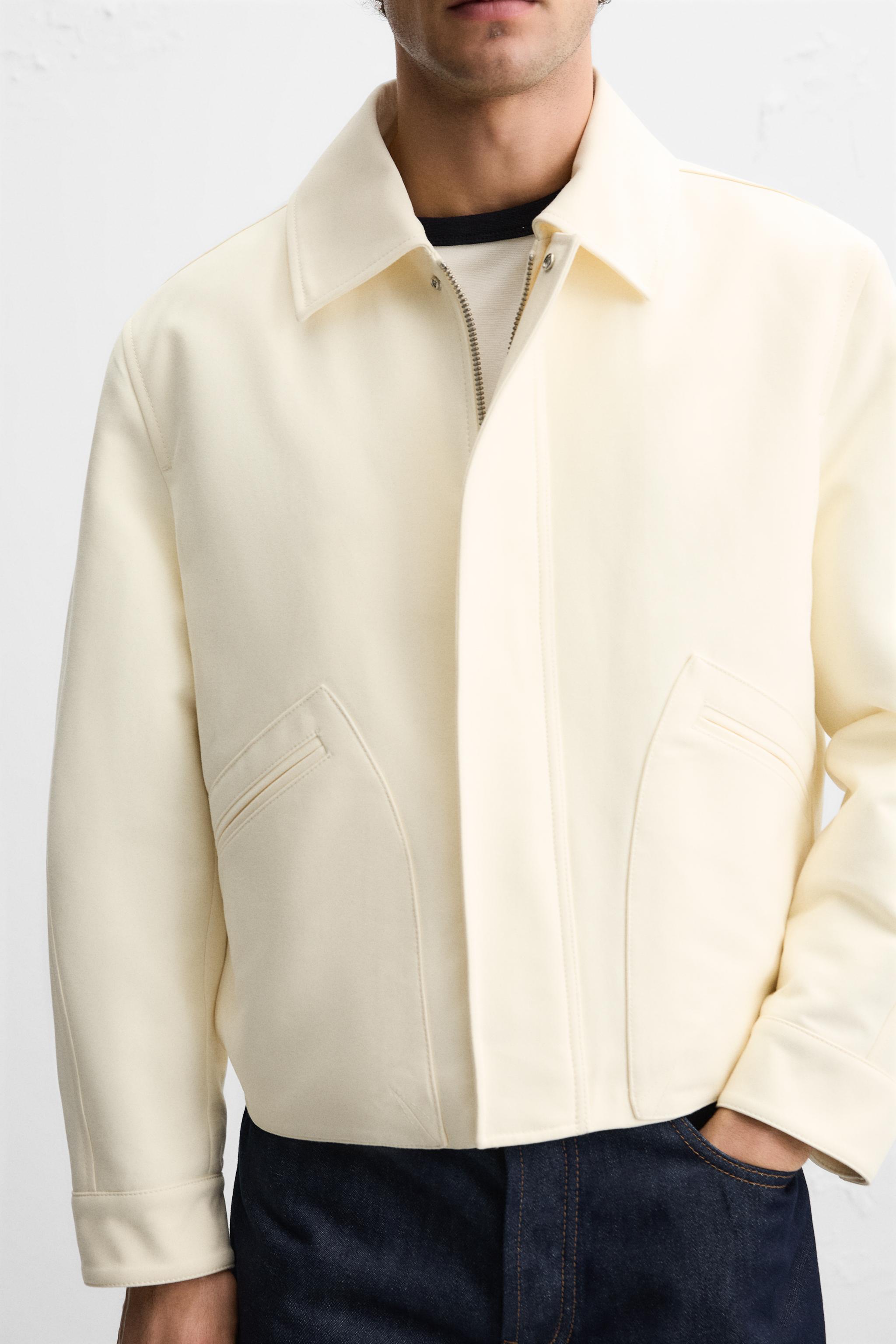 クロップド コットンジャケット ZARA ゴールドボタン コットンジャケット クロップドジャケット
