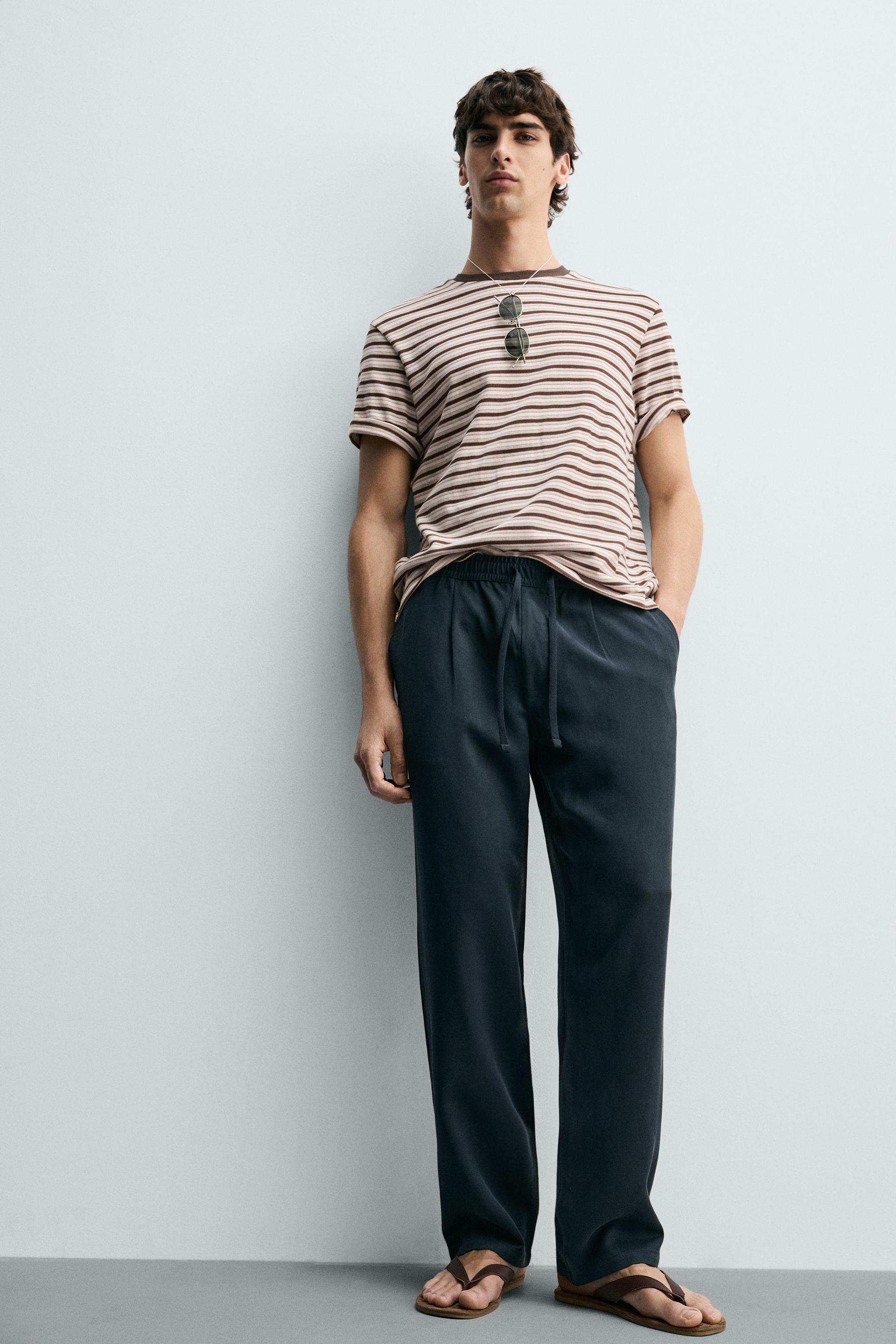 100% LYOCELL REGULAR FIT PANTS
