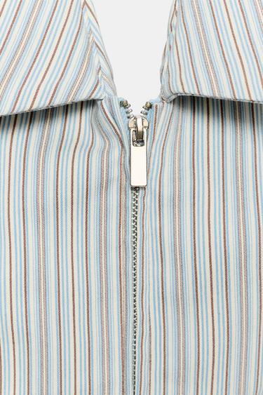 TOP GILET À RAYURES - Multicolore de Zara - Image 8