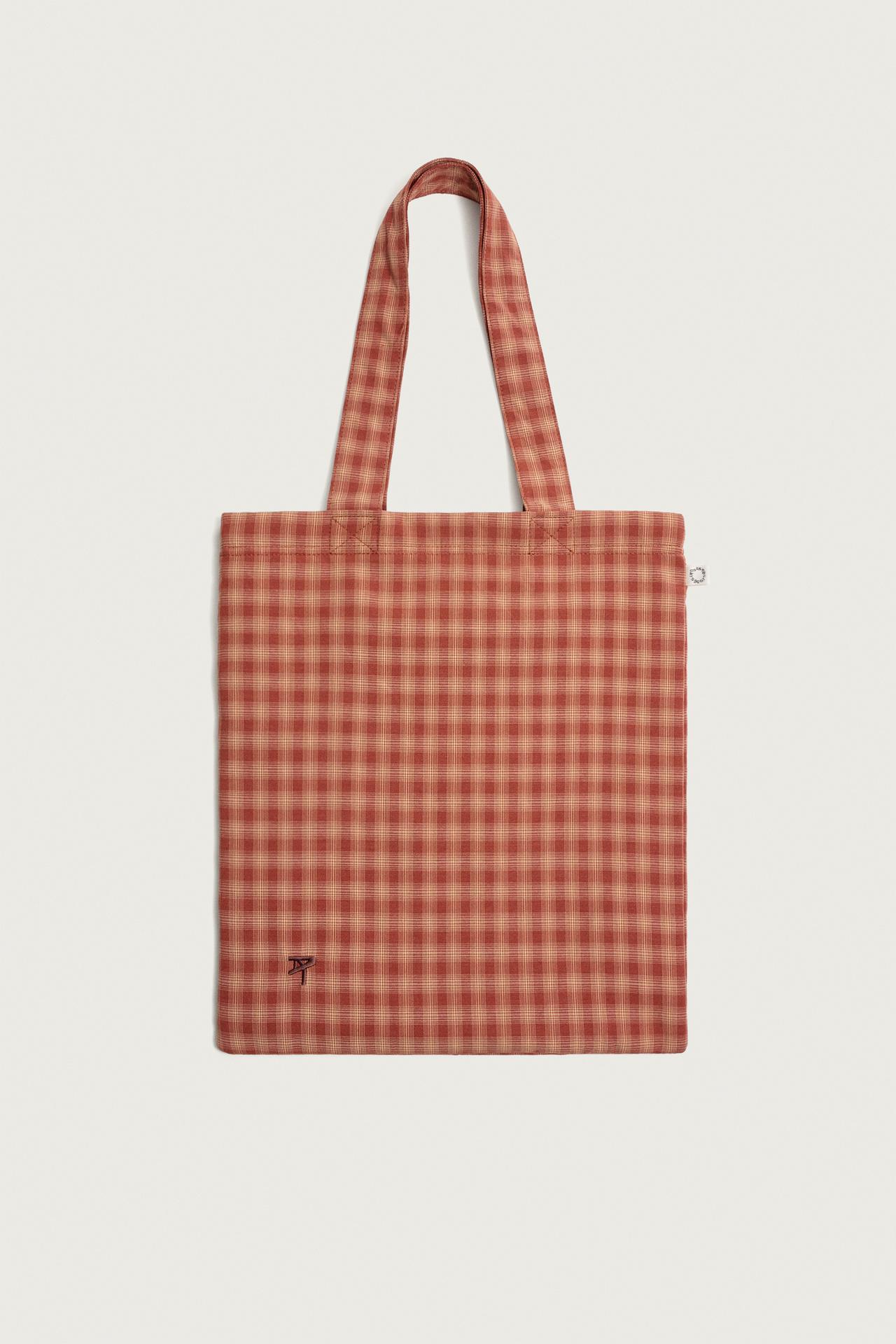 FABRIC SHOPPER BAG — Orange