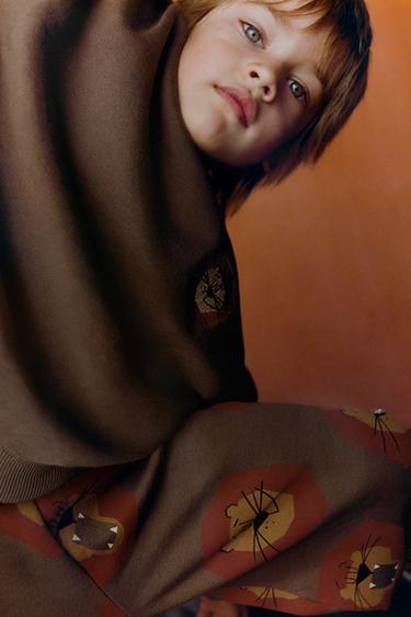 LIONS JOGGING SWEATSHIRT AND JOGGER TROUSERS SET - Dark brown by Zara