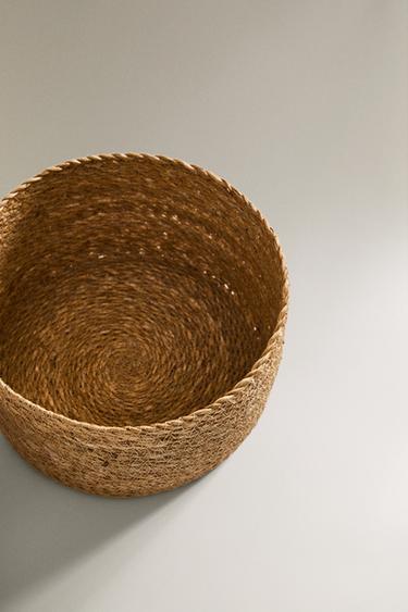 PANIER EN ALGUES COUVERCLE - Beige clair de Zara - Image 2